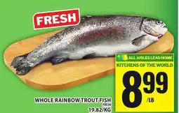Food Basics WHOLE RAINBOW TROUT FISH FRESH offer