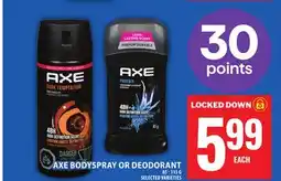 Food Basics AXE BODYSPRAY OR DEODORANT offer