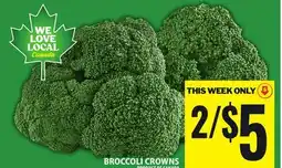 Food Basics BROCCOLI CROWNS offer