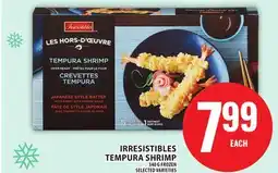Food Basics IRRESISTIBLES TEMPURA SHRIMP offer