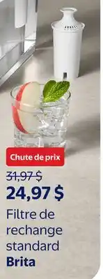 Walmart Filtre de rechange standard Brita offer