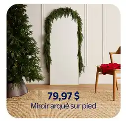 Walmart Miroir arqué sur pied offer