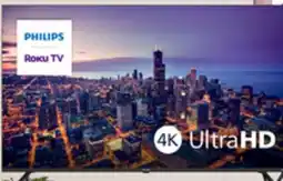 Walmart Téléviseur UHD 4K Roku TV Philips à écran à DEL 50 po offer