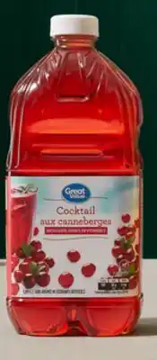 Walmart Cocktail aux canneberges Great Value offer