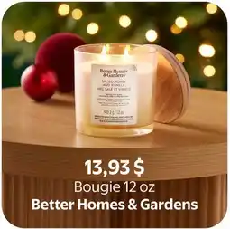 Walmart Bougie 12 oz Better Homes & Gardens offer