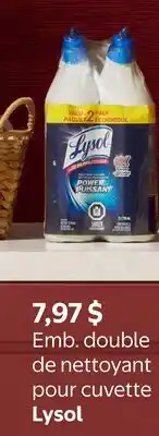 Walmart Emb. double de nettoyant pour cuvette Lysol offer