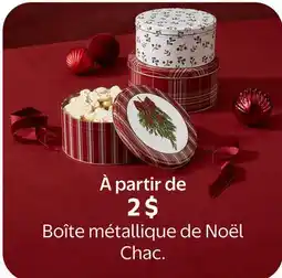 Walmart Boîte métallique de Noël offer