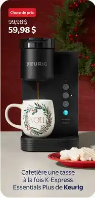 Walmart Cafetière une tasse à la fois K-Express Essentials Plus de Keurig offer