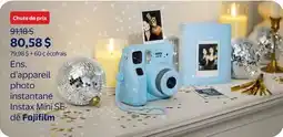 Walmart Ens. d'appareil photo instantané Instax Mini SE de Fujifilm offer