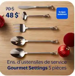 Walmart Ens. d'ustensiles de service Gourmet Settings 5 pièces offer