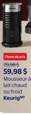 Walmart Mousseur à lait chaud ou froid Keurig offer
