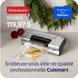 Walmart Scelleuse sous vide de qualité professionelle Cuisinart offer