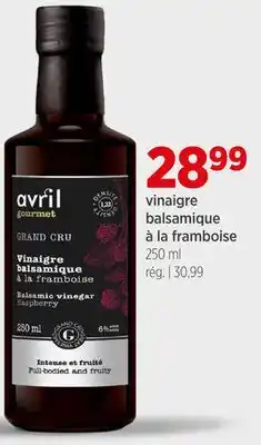 Avril vinaigre balsamique à la framboise offer