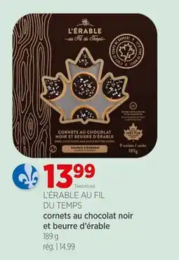 Avril cornets au chocolat noir et beurre d'érable offer