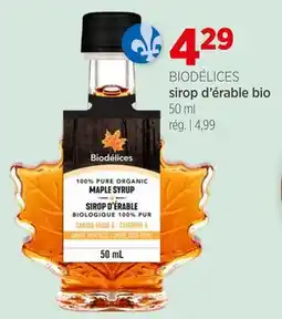 Avril sirop d'érable bio offer