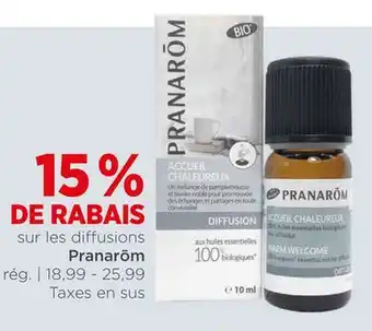 Avril Diffusions Pranarōm offer
