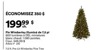 Michaels Pin Wimberley illuminé de 7,5 pi offer