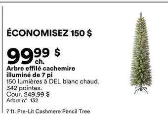 Michaels Arbre effilé cachemire illuminé de 7 pi offer