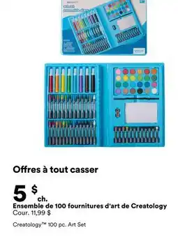 Michaels Ensemble de 100 fournitures d'art de Creatology offer