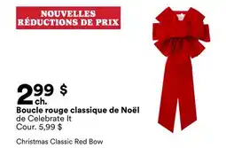 Michaels Boucle rouge classique de Noël de Celebrate It offer