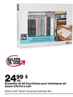 Michaels Ensemble de 50 fournitures pour techniques de dessin d'Artist's Loft offer
