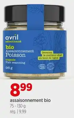 Avril Assaisonnement bio offer