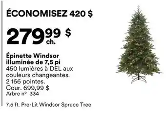 Michaels Épinette Windsor illuminée de 7,5 pi offer