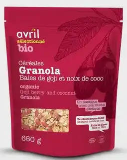 Avril Granola bio offer