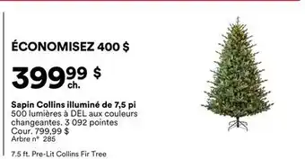 Michaels Sapin Collins illuminé de 7,5 pi offer