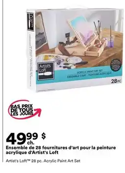 Michaels Ensemble de 28 fournitures d'art pour la peinture acrylique d'Artist's Loft offer