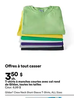 Michaels T-shirts à manches courtes avec col rond de Gildan, toutes les tailles offer