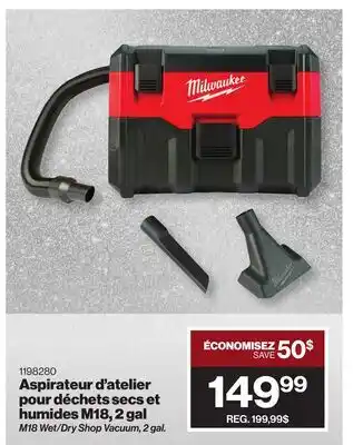 Patrick Morin Milwaukee M18 Wet/Dry Shop Vacuum offer