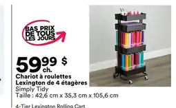 Michaels Chariot à roulettes Lexington de 4 étagères Simply Tidy offer