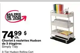 Michaels Chariot à roulettes Hudson de 3 étagères Simply Tidy offer