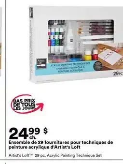 Michaels Ensemble de 29 fournitures pour techniques de peinture acrylique d'Artist's Loft offer