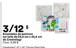 Michaels Ensembles de peinture sur toile de 25,4 cm x 25,4 cm de Creatology offer