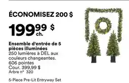 Michaels Ensemble d'entrée de 5 pièces illuminées offer