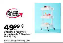 Michaels Chariots à roulettes Lexington de 3 étagères Simply Tidy offer
