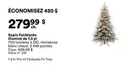 Michaels Sapin Fairblanks illuminé de 7,5 pi offer