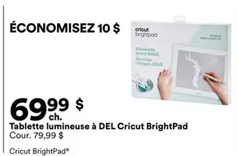 Michaels Tablette lumineuse à DEL Cricut BrightPad offer