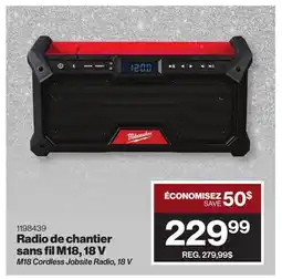 Patrick Morin M18 Cordless Jobsite Radio offer