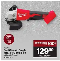 Patrick Morin M18 Angle Grinder offer