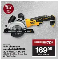 Patrick Morin ATOMIC Brushless Circular Saw, 20 V MAX offer