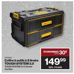 Patrick Morin TOUGH SYSTEM 2.0 2-Drawer Tool Box offer