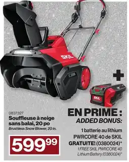Patrick Morin Brushless Snow Blower offer