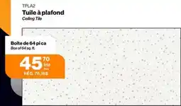 Patrick Morin Ceiling tile offer