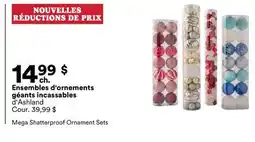 Michaels Ensembles d'ornements géants incassables d'Ashland offer