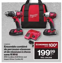 Patrick Morin Milwaukee M18 Cordless Drill/Driver and Impact Driver Combo Kit offer