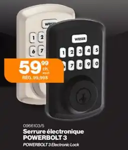 Patrick Morin POWERBOLT 3 Electronic Lock, Satin Nickel offer