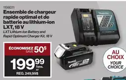 Patrick Morin LXT Lithium-Ion Battery and Rapid Optimum Charger Kit offer